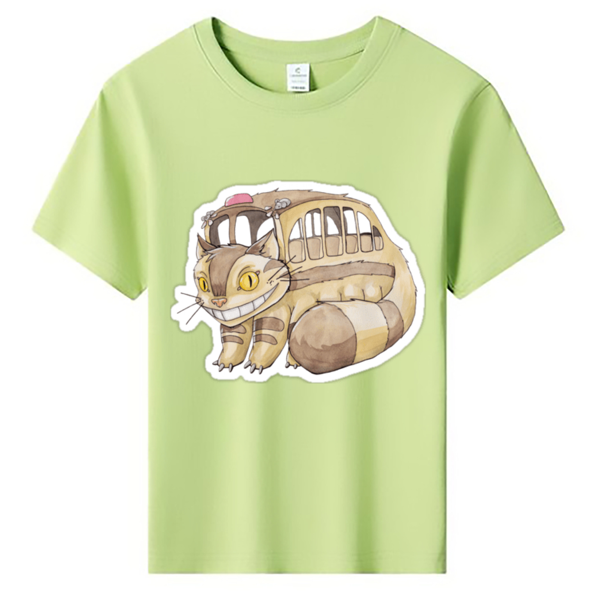 （画像用） となりのトトロ 草壁メイ 草壁サツキ My Neighbor Totoro Satsuki Kusakabe Mei Kusakabe 綿100％キッズTシャツ（フロントプリント）